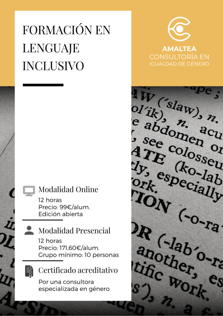 Curso de Lenguaje inclusivo - Amaltea Consultoría